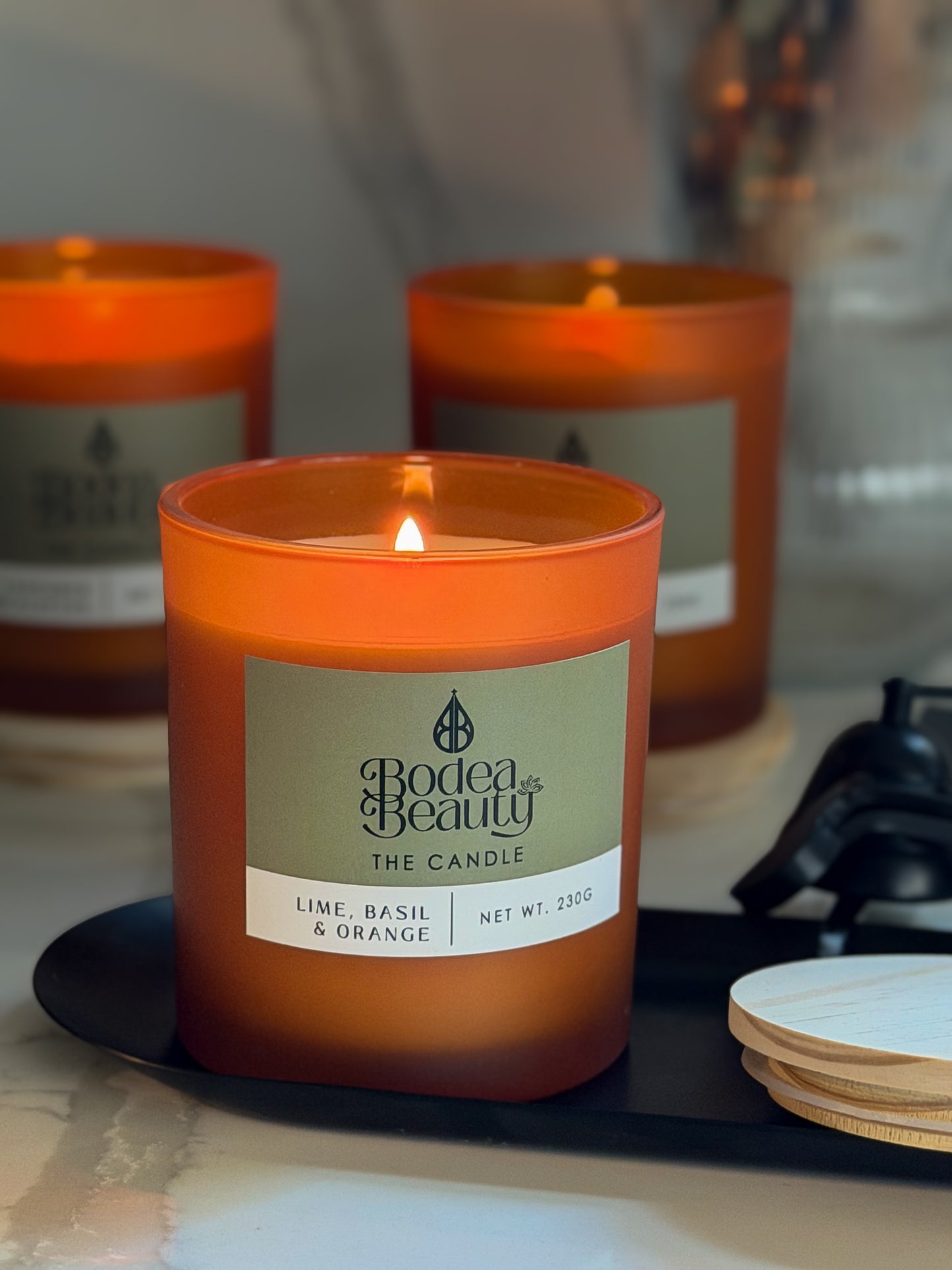 The Candle - Lime · Basil · Orange